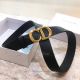 AAA Quality Dior Black Leather Belt All Gold Buckle (4)_th.jpg